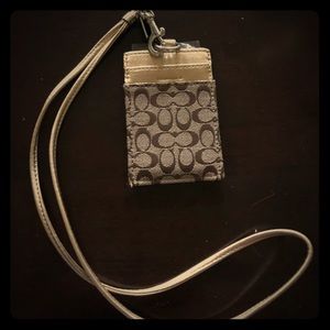 Coach id holder authentic